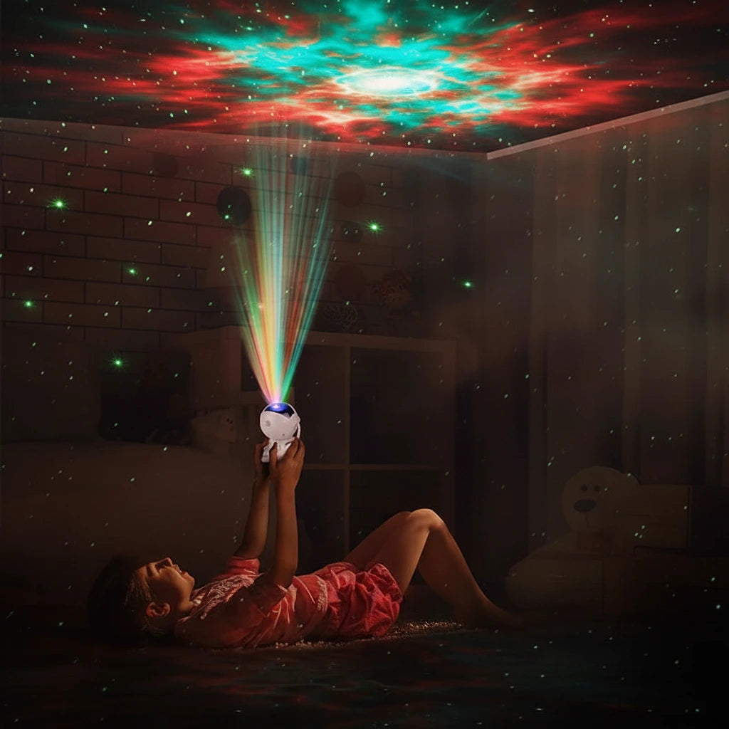 Astronaut Galaxy Projector – Starry Night Light & Nebula Lamp