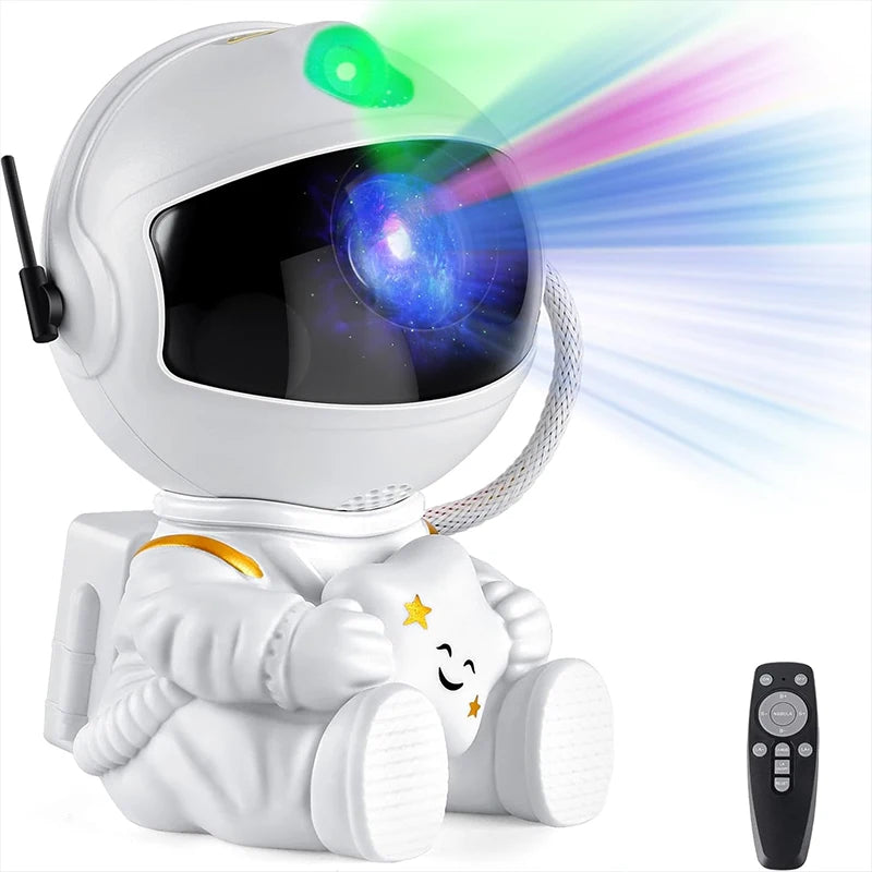 Astronaut Galaxy Projector – Starry Night Light & Nebula Lamp